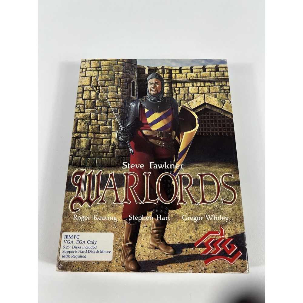 Steve Fawkner Warlords BIG BOX PC 5.25" Floppy SSG 1990 Original